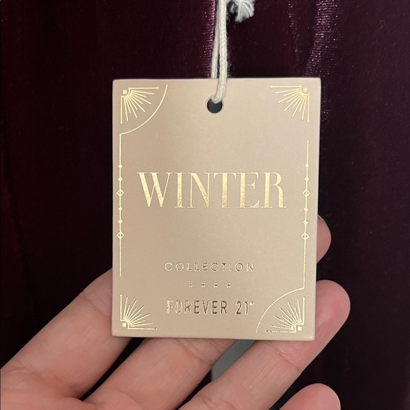 Forever 21 Deep Red Long Sleeve Dress - Picture 3 of 5